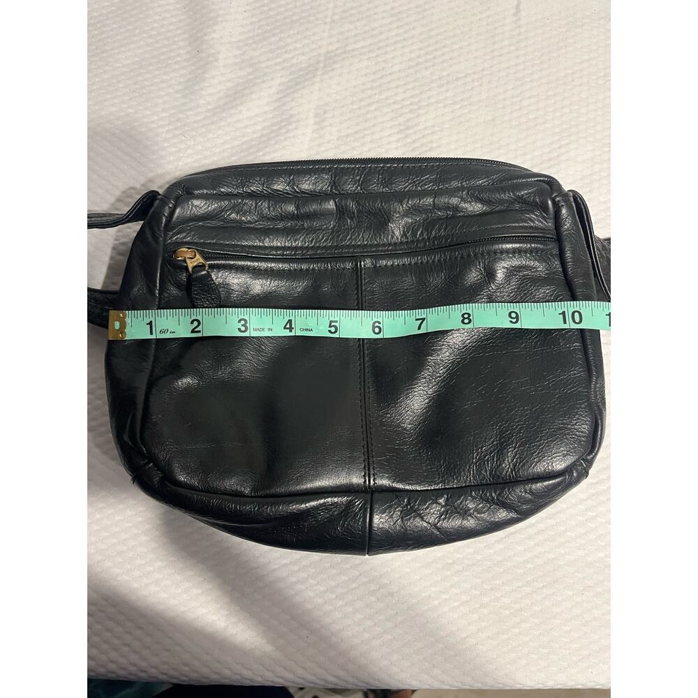 Coronado Leather Co Black Leather Concealed Carry Purse Shoulder Bag - Picture 7 of 13